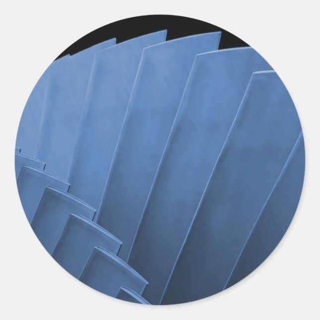 Pegatina Redonda Turbina (Anverso)