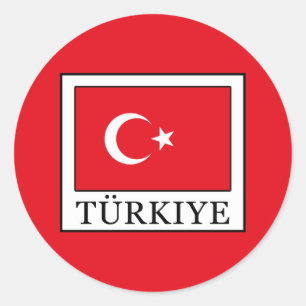 Pegatina Redonda Türkiye