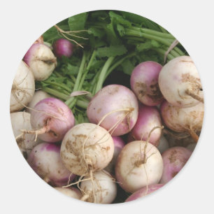 Pegatina Redonda Turnips