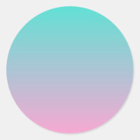 Turquesa y rosa ombré