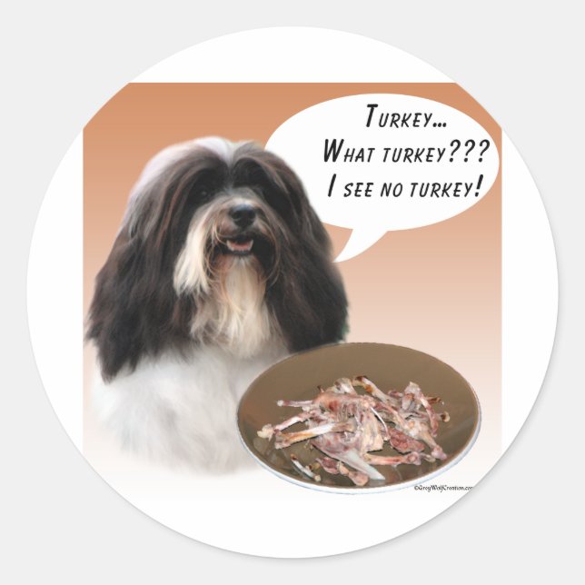 Pegatina Redonda Turquía Havana (Anverso)