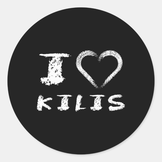 Pegatina Redonda Turquía Kilis Provincia del Sudeste de Anatolia Me (Anverso)