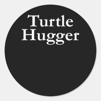 Pegatina Redonda Turtle Lover | Turtle Hugger