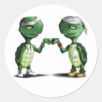 Pegatina Redonda Turttles