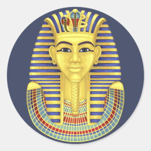 Pegatina Redonda Tut Tut Pharaoh