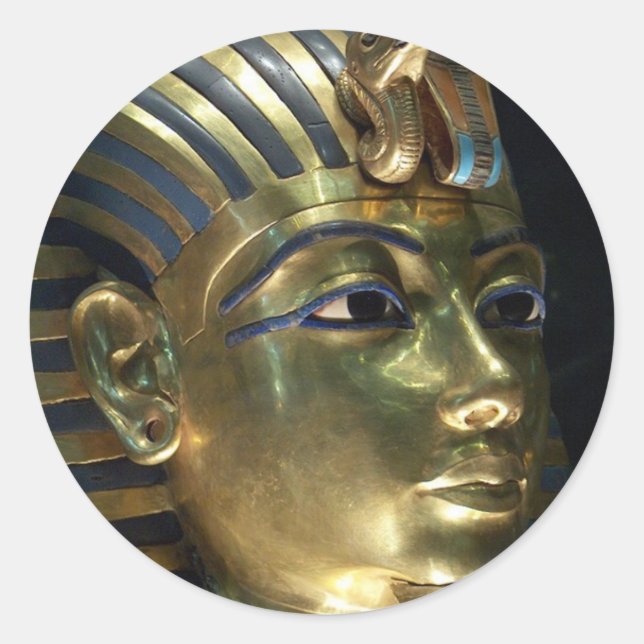 Pegatina Redonda tutankhamun (Anverso)