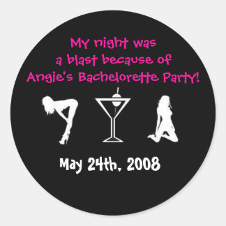 Pegatina Redonda Tuve una explosión con la novia