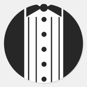 Pegatina Redonda Tuxedo