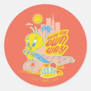 Pegatina Redonda TWEETY™ - A mi manera