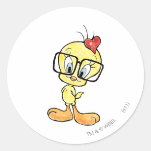 Pegatina Redonda TWEETY™ Friki
