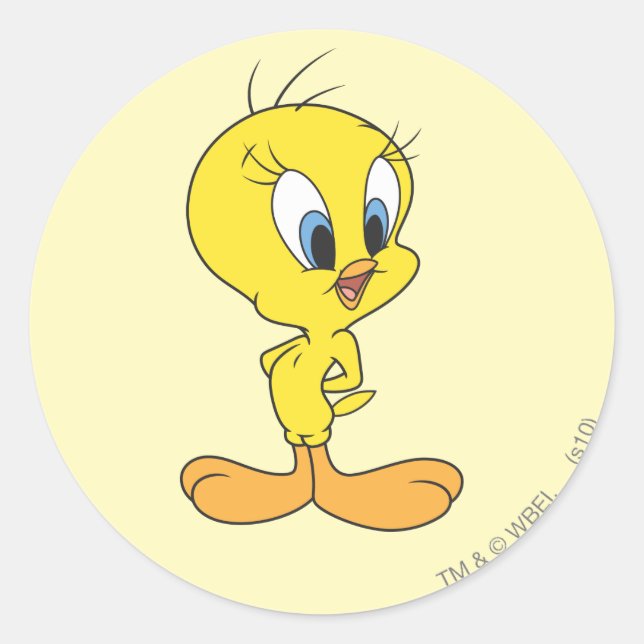 Pegatina Redonda TWEETY™ Jaja (Anverso)