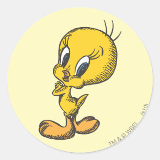 Pegatina Redonda TWEETY™ Lovely