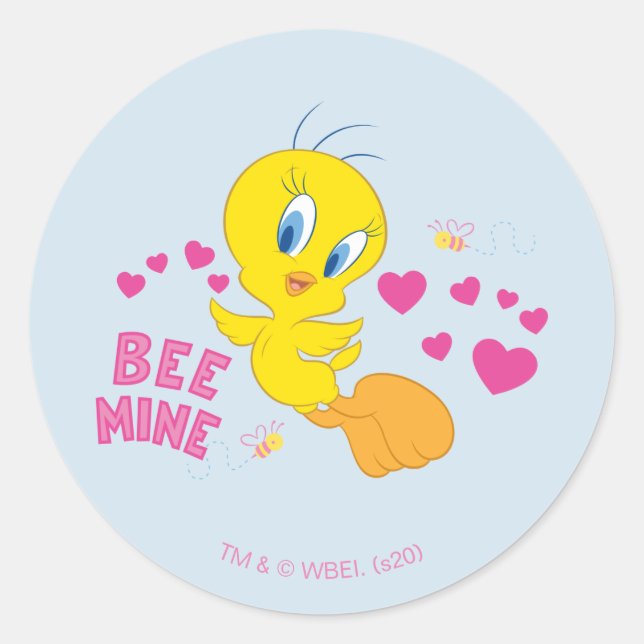 Pegatina Redonda TWEETY™ - Mina de abejas (Anverso)