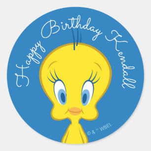 Pegatina Redonda TWEETY™   Pajarito Inocente