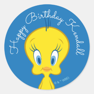 Pegatina Redonda TWEETY™ | Pajarito Inocente