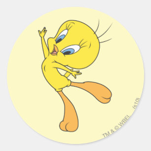 Pegatina Redonda TWEETY™ See Me Fly