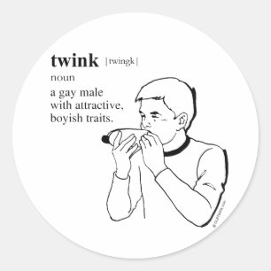 PEGATINA REDONDA TWINK