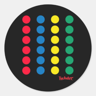 Pegatina Redonda Twister Halloween Twister Board Costume