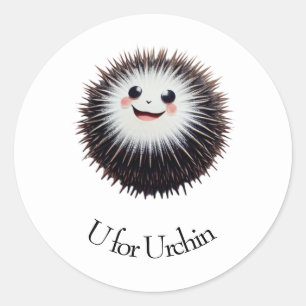 Pegatina Redonda U por Urchin