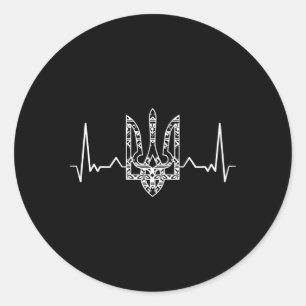 Pegatina Redonda Ucrania Ucrania Ucrania Ucrania Ucrania Kiev Bande