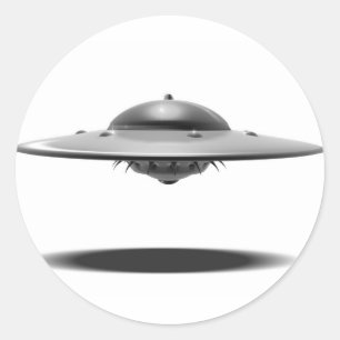 Pegatina Redonda UFO Salamander