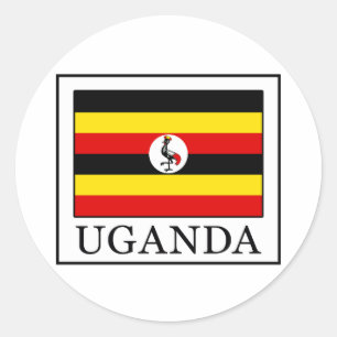 Pegatina Redonda Uganda