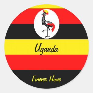 Pegatina Redonda Uganda