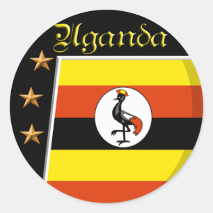 Pegatina Redonda Uganda