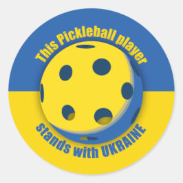 Pegatina Redonda Ukraine Support