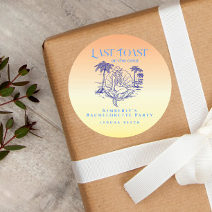 Pegatina Redonda Última Fiesta de Bach al Atardecer de Sirena Vaque