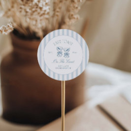 Pegatina Redonda Última Tostada En La Bachillerato De La Costa