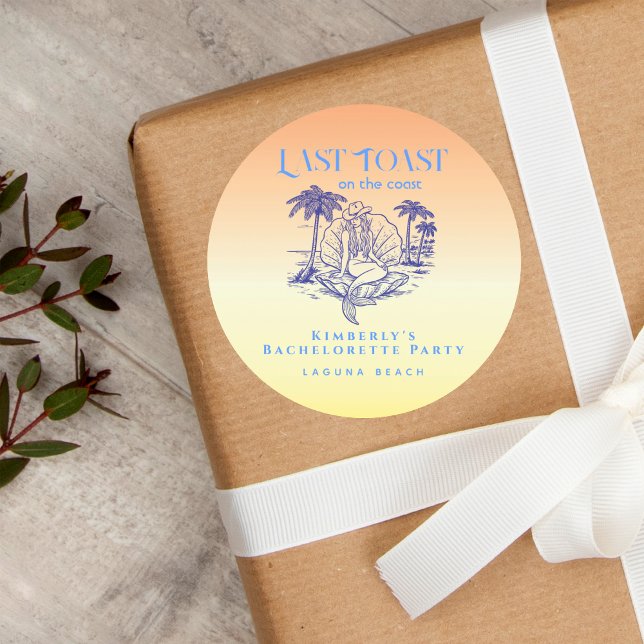 Pegatina Redonda Última Tostada Vaquera Sirena Atardecer Fiesta de  (Subido por el creador)