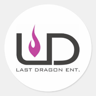 Pegatina Redonda Últimas empresas dragón