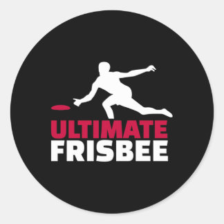 Pegatina Redonda Ultimate Frisbee