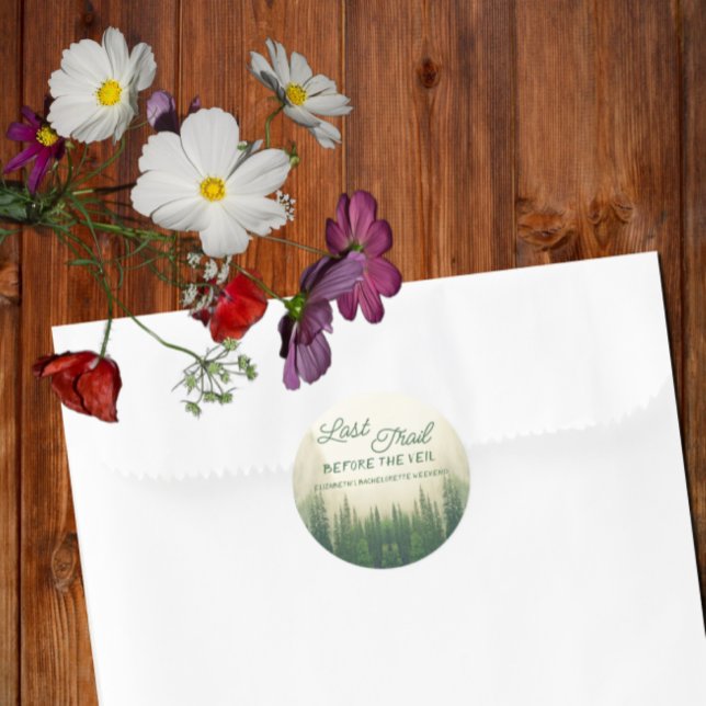 Pegatina Redonda Último Camino Antes De La Bachelorette Del Velo (Subido por el creador)