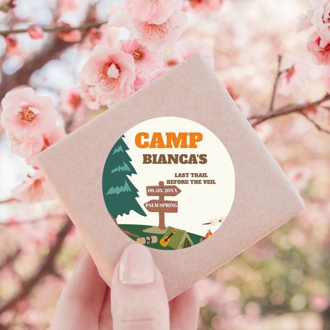 Pegatina Redonda Último Camino Antes Del Veil Camp Bachelorette (Subido por el creador)