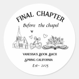 Pegatina Redonda Último capítulo antes de la bachillerato