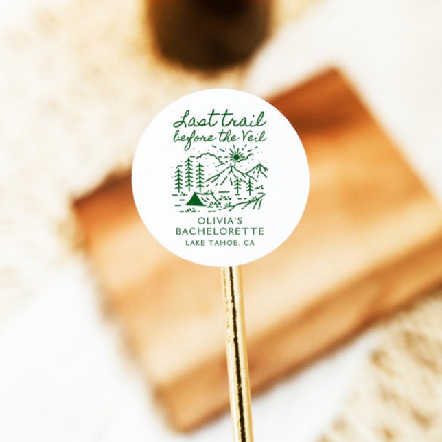 Pegatina Redonda Último rastro antes de la despedida de soltera (Subido por el creador)