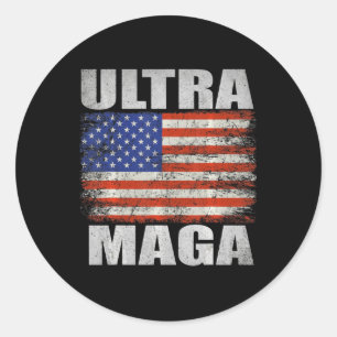 Pegatina Redonda Ultra Maga 3