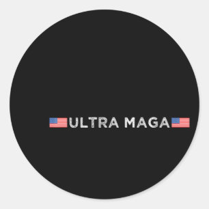 Pegatina Redonda Ultra Maga Orgulloso Ultra-Maga 79