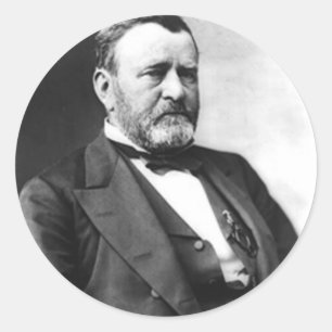 Pegatina Redonda Ulysses S Grant
