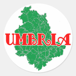 Pegatina Redonda Umbria