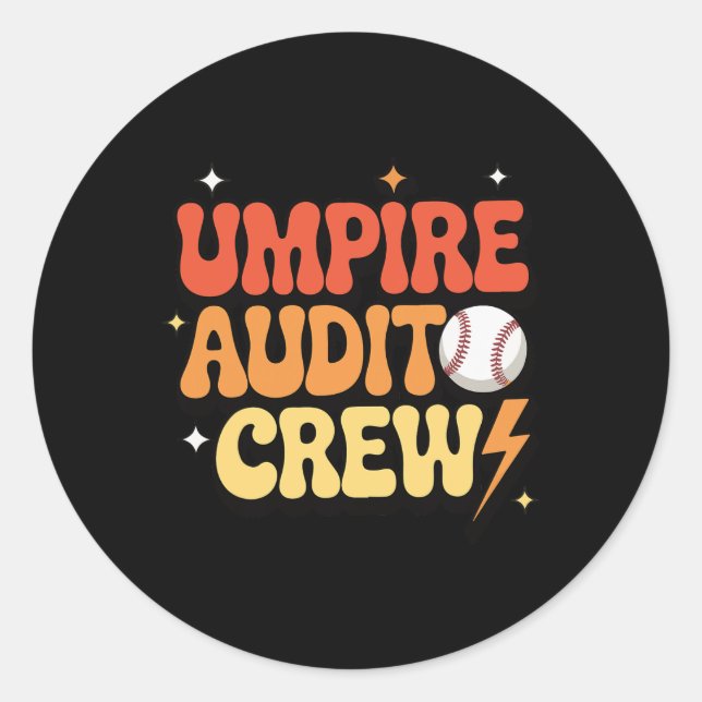Pegatina Redonda Umpire Audit Crew _1  (Anverso)