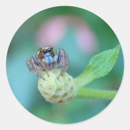 Pegatina Redonda ¡Un Amigo para Jumping Jack!