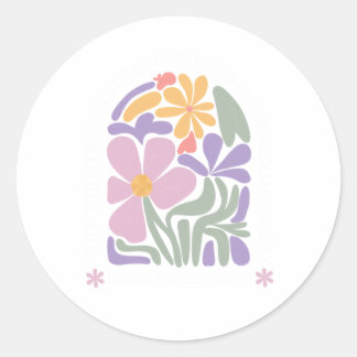 Pegatina Redonda Un antiTrump sutil