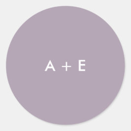 Pegatina Redonda Un Boda de flores silvestres