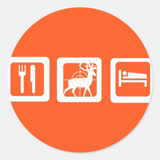 Pegatina Redonda Un buen viaje divertido come la cacería del sueño (Anverso)