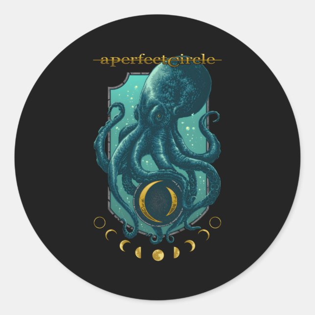 Pegatina Redonda Un Círculo Perfecto Â€"Moon Oracle (Anverso)