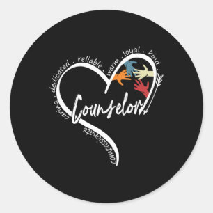 Pegatina Redonda Un Consejero Divertido Tees Gráfica Vuelve A La Es