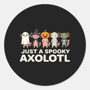 Pegatina Redonda Un diseño de dibujos animados de disfraz de Hallow